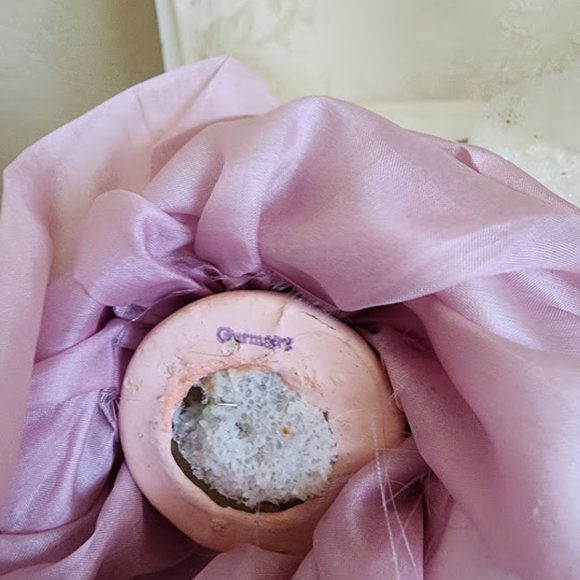 Antique Chalk Ware Pin Cushion Doll/Art Deco Flapper - Picture 8 of 9